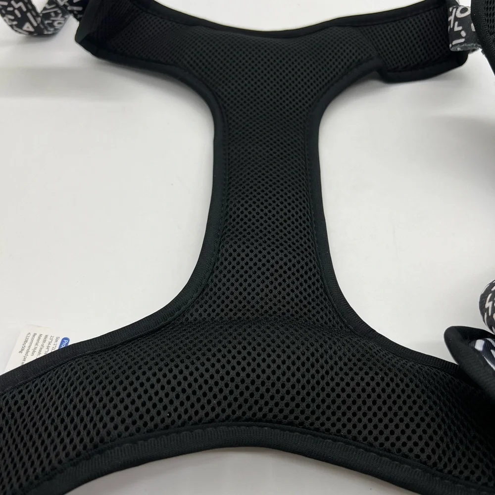 Dogness Dog Harness Elegant Series - Black & White Pattern Size XL NWT